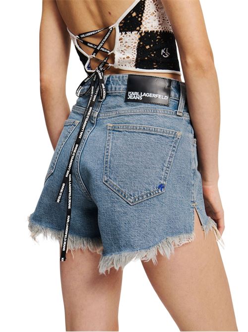 Shorts donna in denim Karl Lagerfeld jeans | A2W100881NA